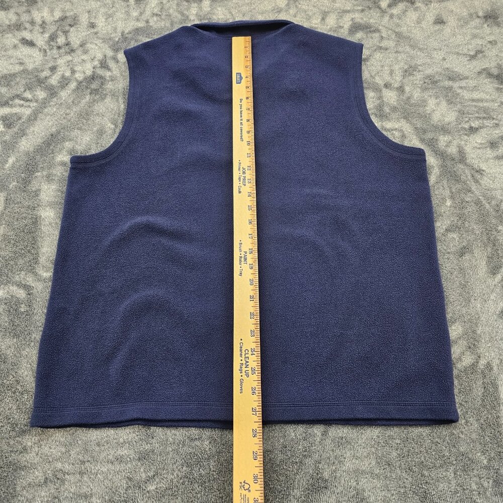 Duluth Trading co fleece vest mens size large navy blue full zip 88320 soft - Picture 9 of 9